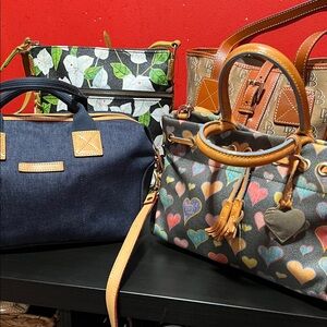 Dooney & Bourke satchels and crossbody lot